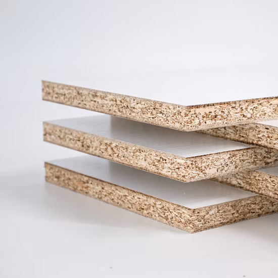 4*8 家具用同期メラミン コーティングされたパーティクル ボード合板 MDF チップボード