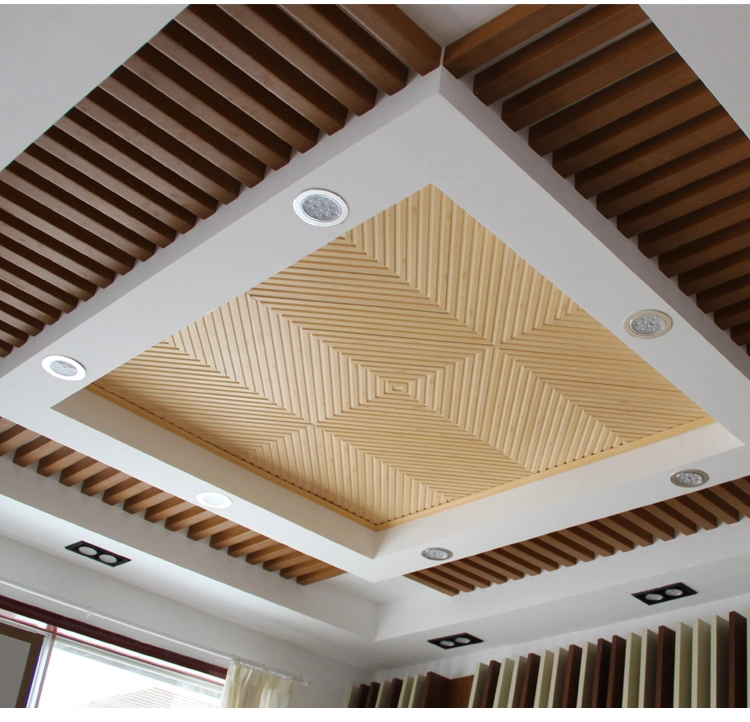 50X50 mm High Quality Hollow Square WPC Timber PVC Tube for Interior Decoration