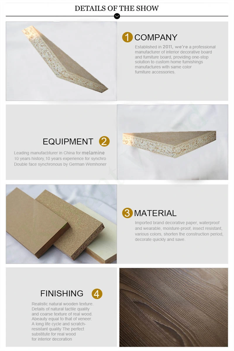 1220*2440mm Chipboard Melamine Faced Particle Board